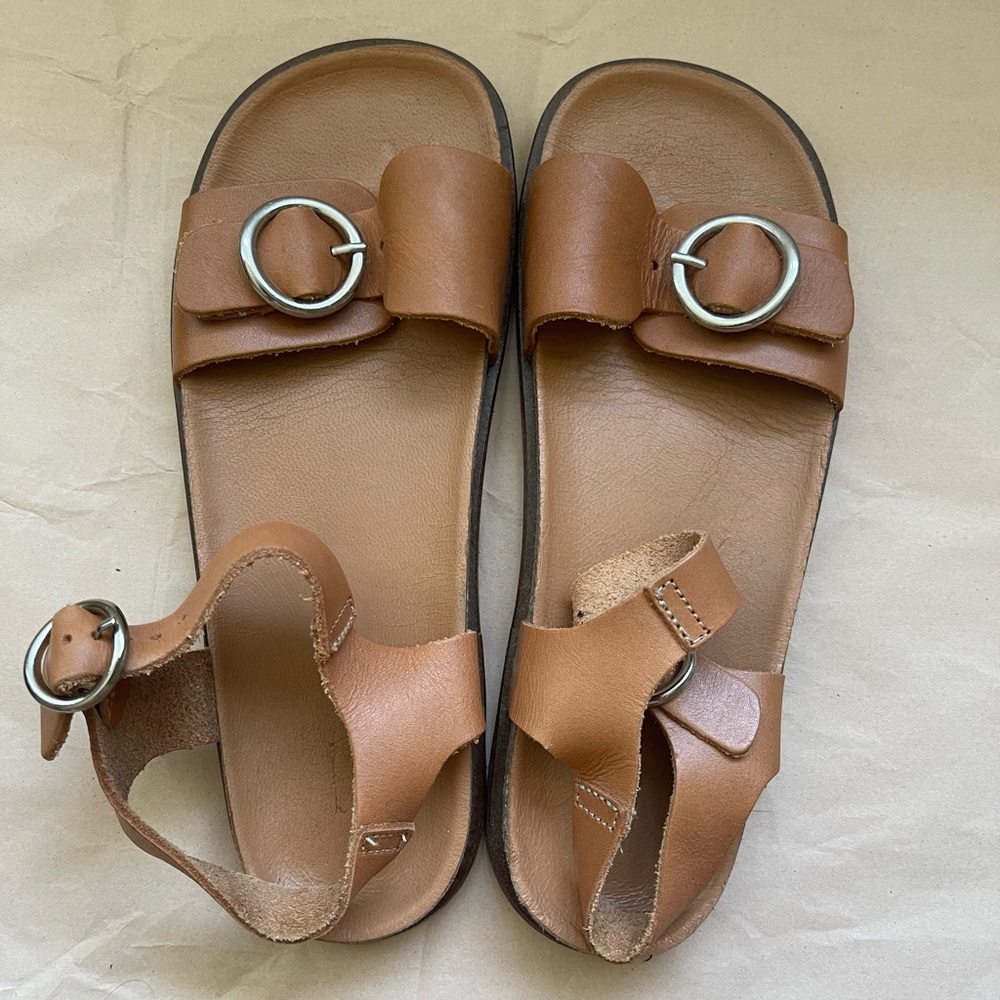 Zara leather sandals